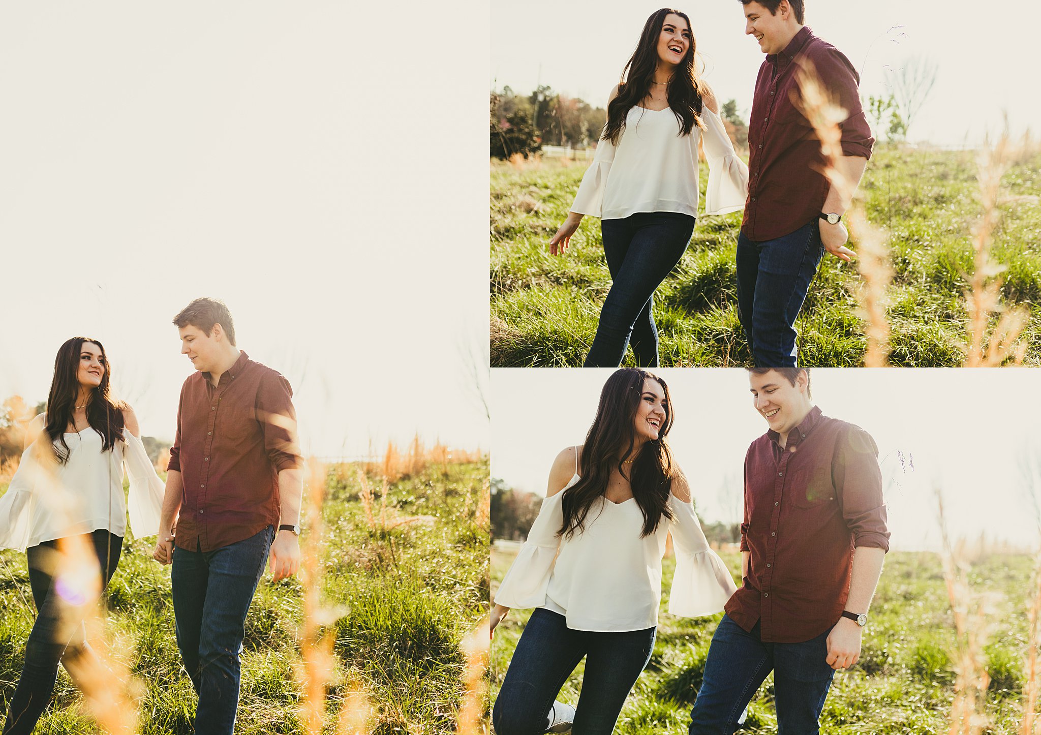 Engagement Session Roswell Spring Flowers,