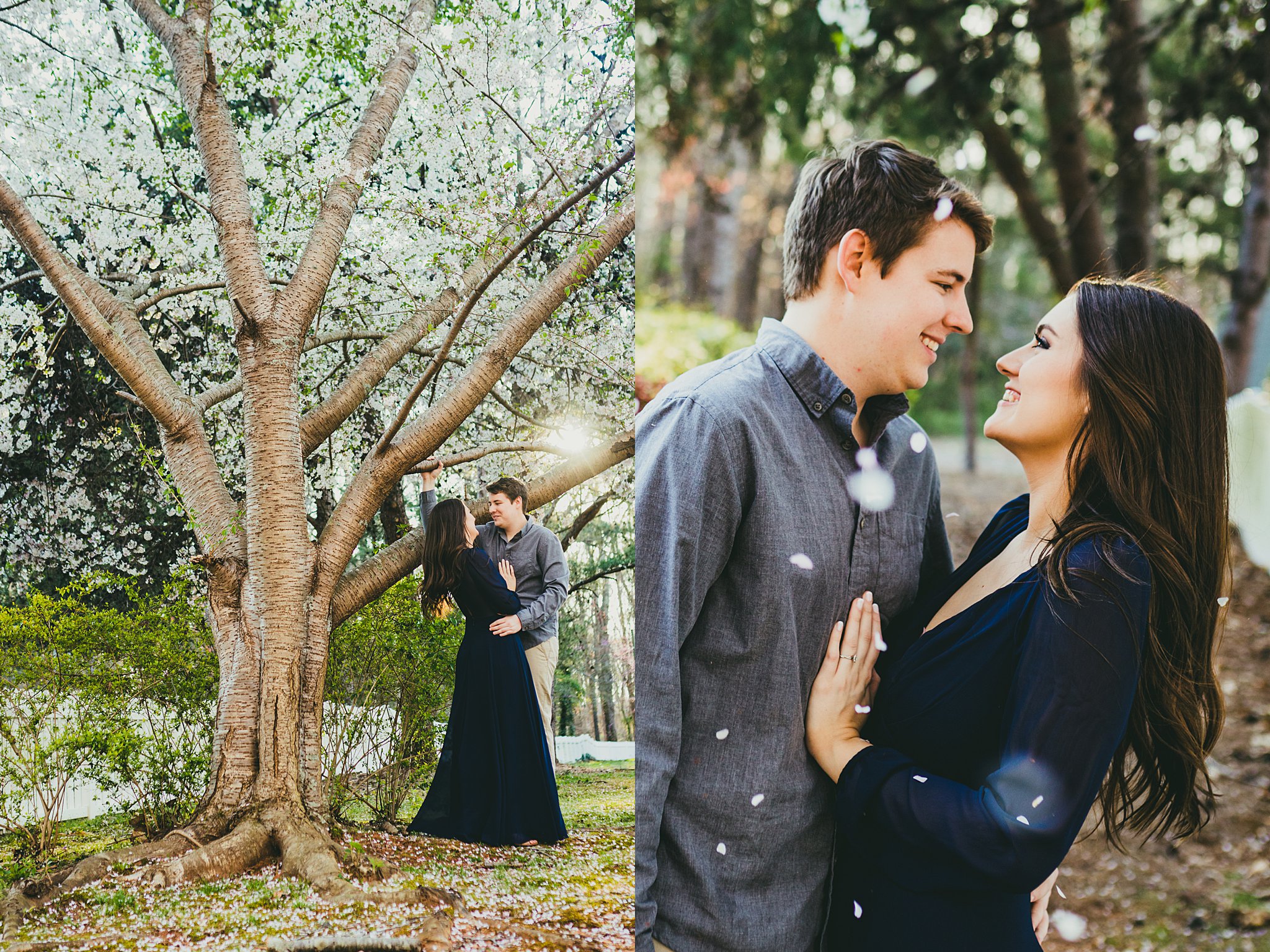 Engagement Session Roswell Spring Flowers,