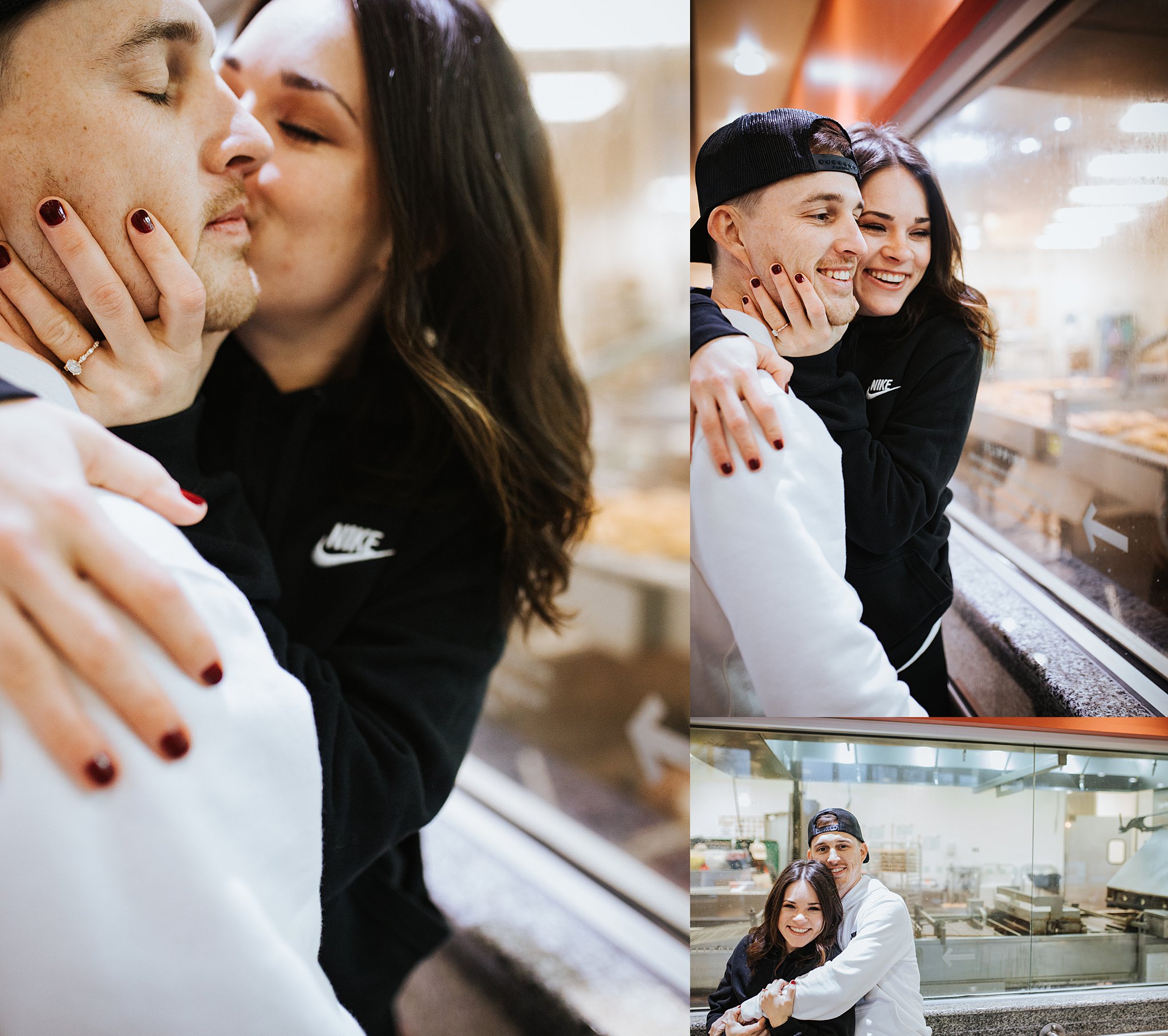 Atlanta Wedding photogrphers Krispy Kreme Engagement Session