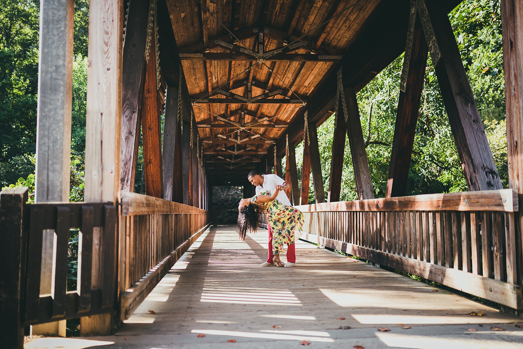 Vickery Falls at Roswell Mill Adventure Engagement Session Atlanta Wedding Photographers 