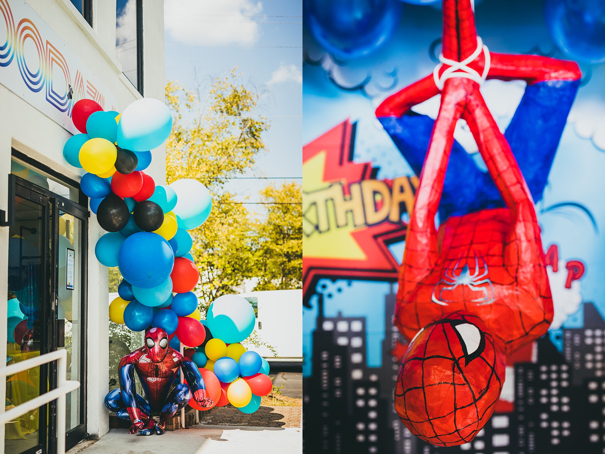 Atlanta Event Photographers 3 Birthday Party Spiderman Marvel Theme