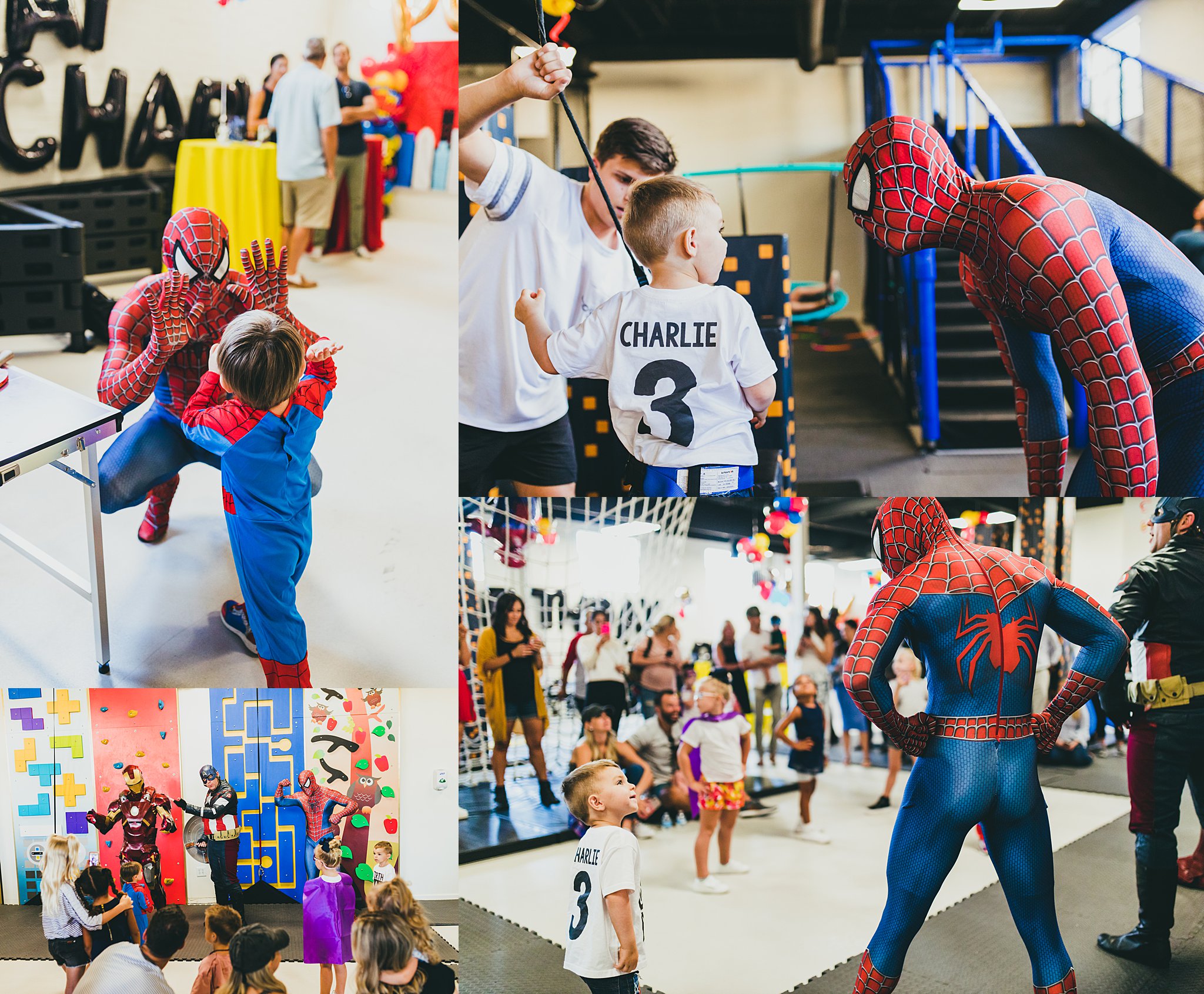 Atlanta Event Photographers 3 Birthday Party Spiderman Marvel Theme