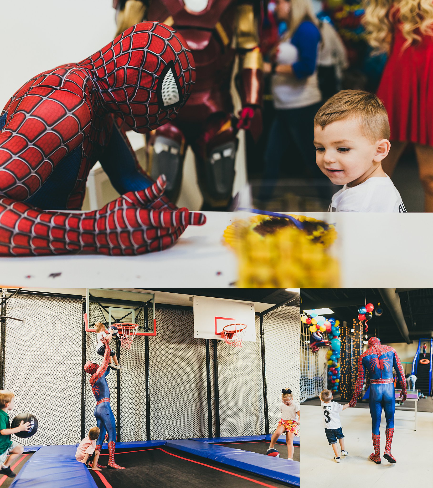 Atlanta Event Photographers 3 Birthday Party Spiderman Marvel Theme