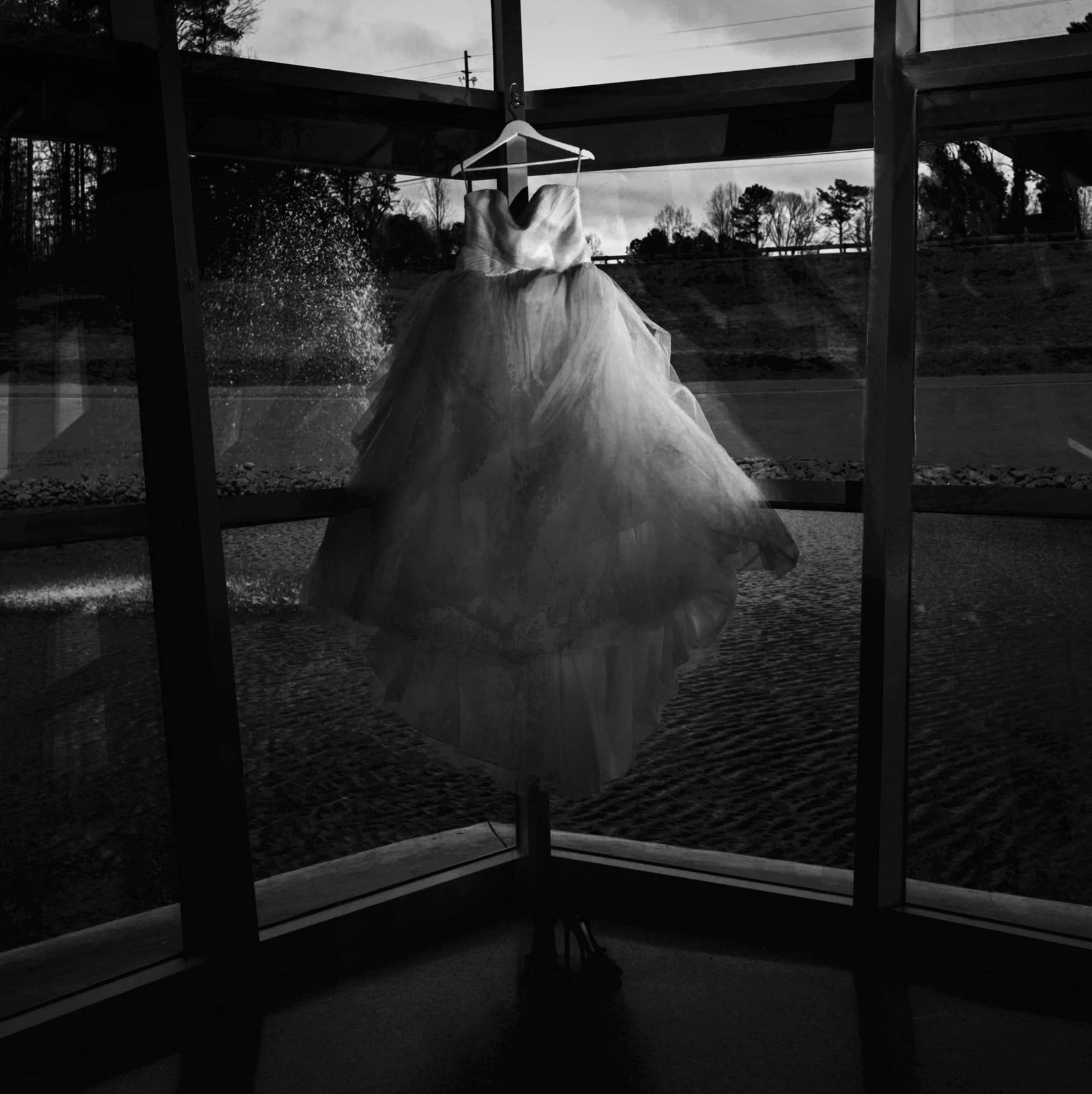 Atlanta Wedding Photographers Dramatic Dress Shot