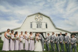 Atlanta Wedding Photographers Large Wedding Party Barn