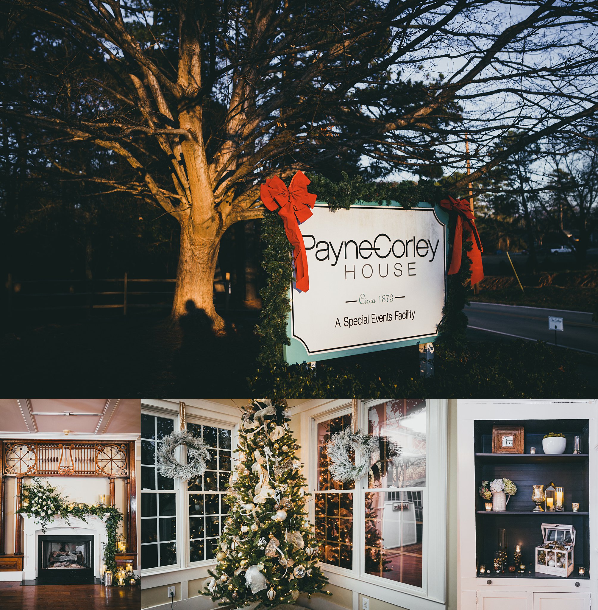 Atlanta Wedding Photographers Payne Corley House Christmas Wedding 