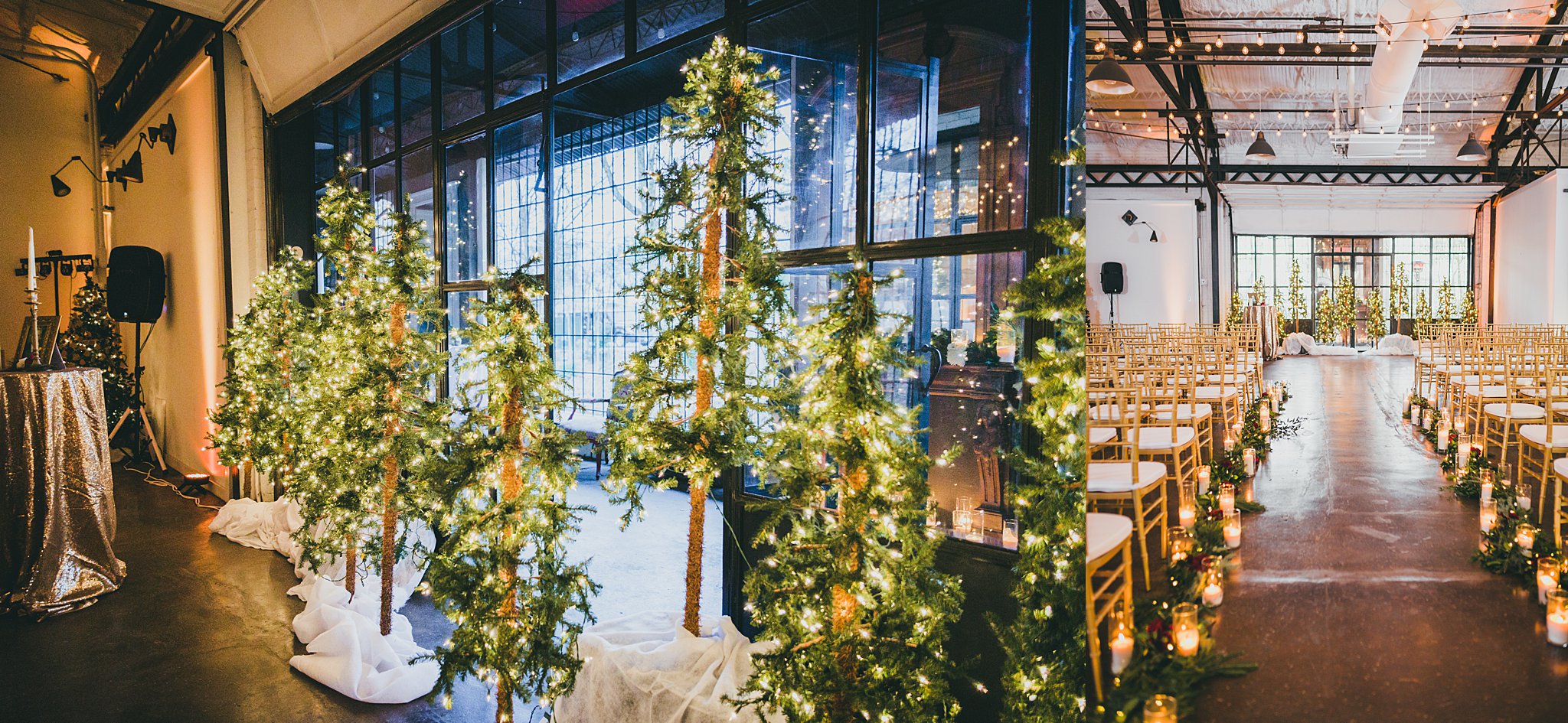 Atlanta Weddng Photographers Westside Warehouse Christmas Wedding 