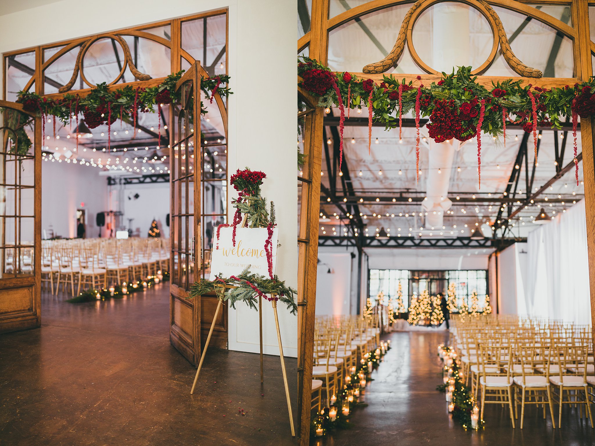 Atlanta Weddng Photographers Westside Warehouse Christmas Wedding 