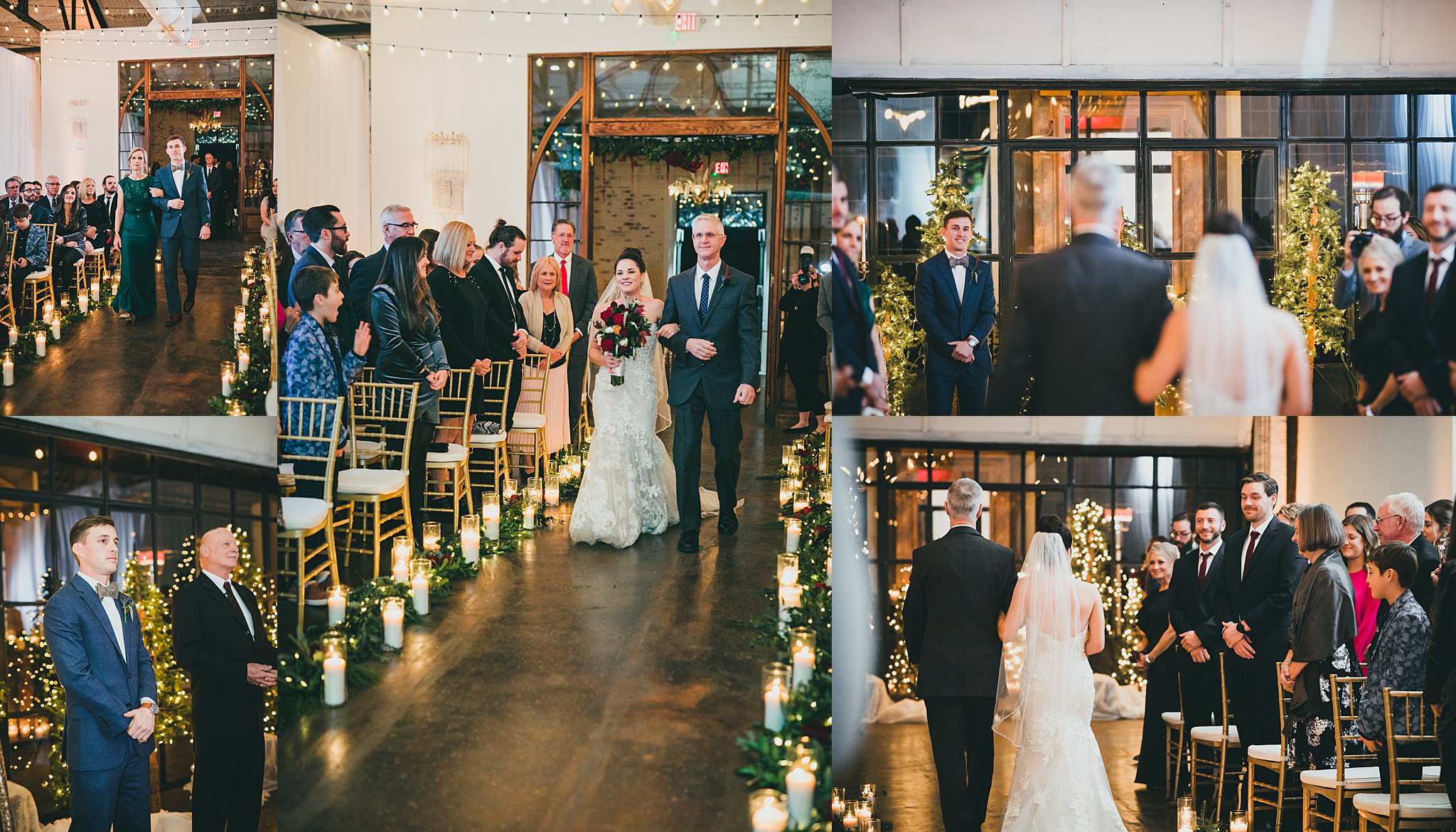 Atlanta Weddng Photographers Westside Warehouse Christmas Wedding 