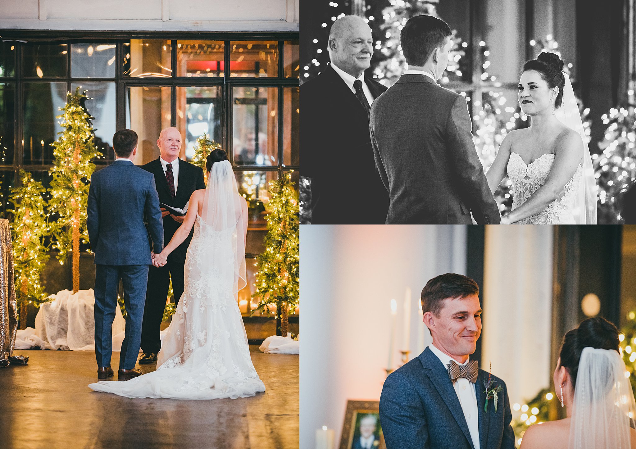 Atlanta Weddng Photographers Westside Warehouse Christmas Wedding 