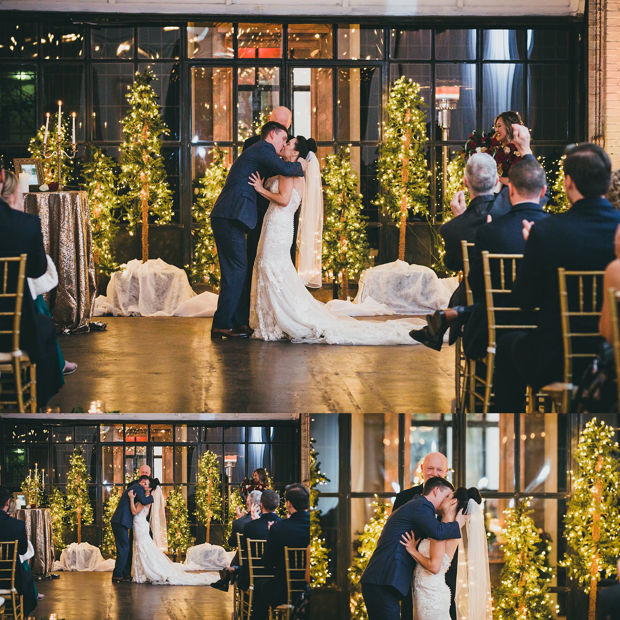 Atlanta Weddng Photographers Westside Warehouse Christmas Wedding 