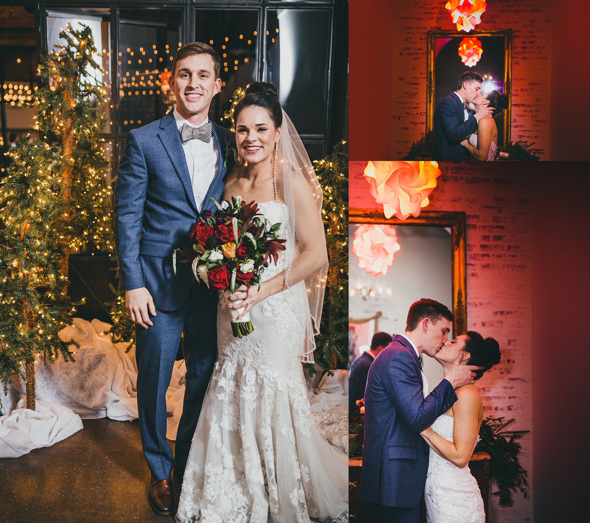 Atlanta Weddng Photographers Westside Warehouse Christmas Wedding 