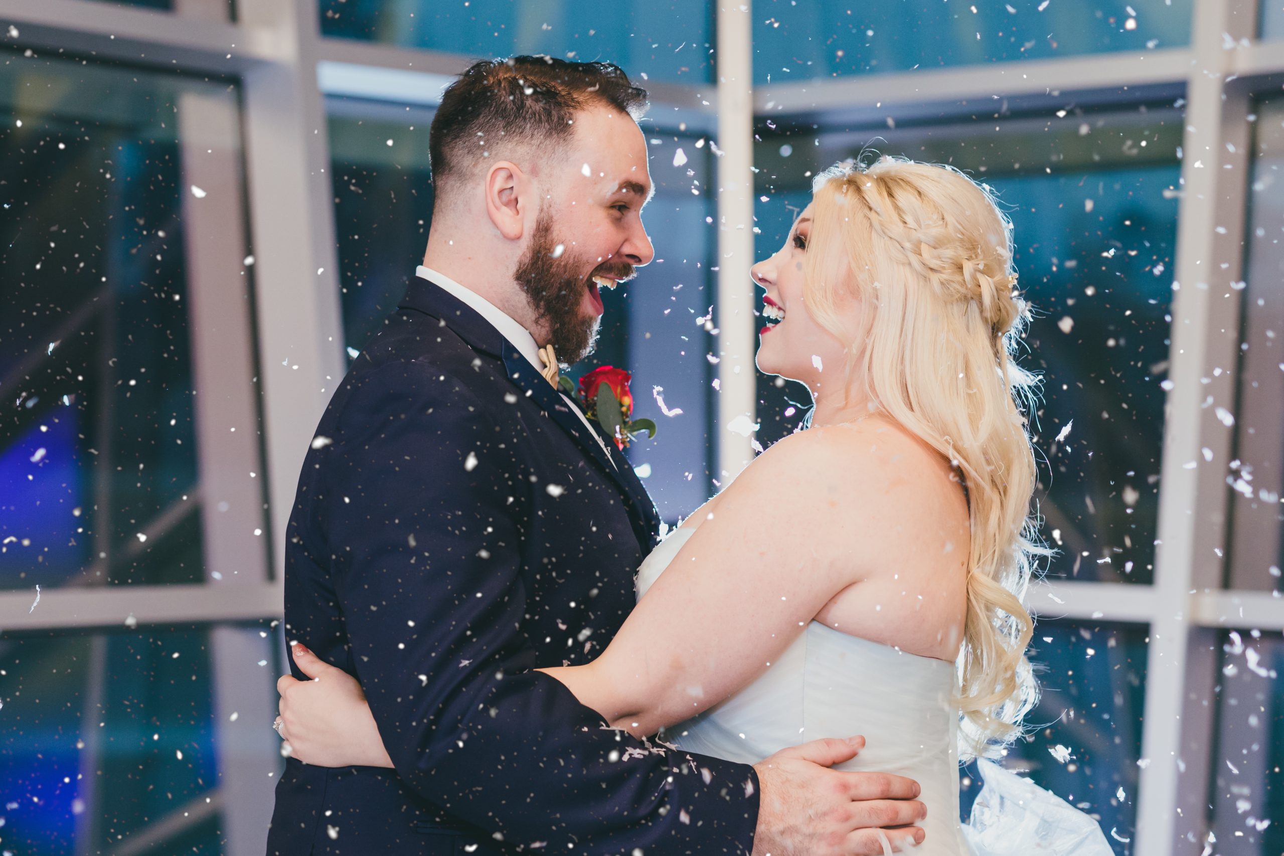 Atlanta Wedding Photographers snowy wedding in georgia