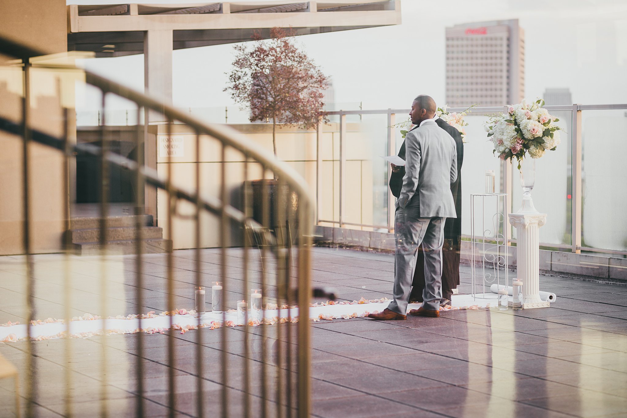 Ventana's Rooftop Atlanta Wedding Elopment Atlanta Wedding Photographers 