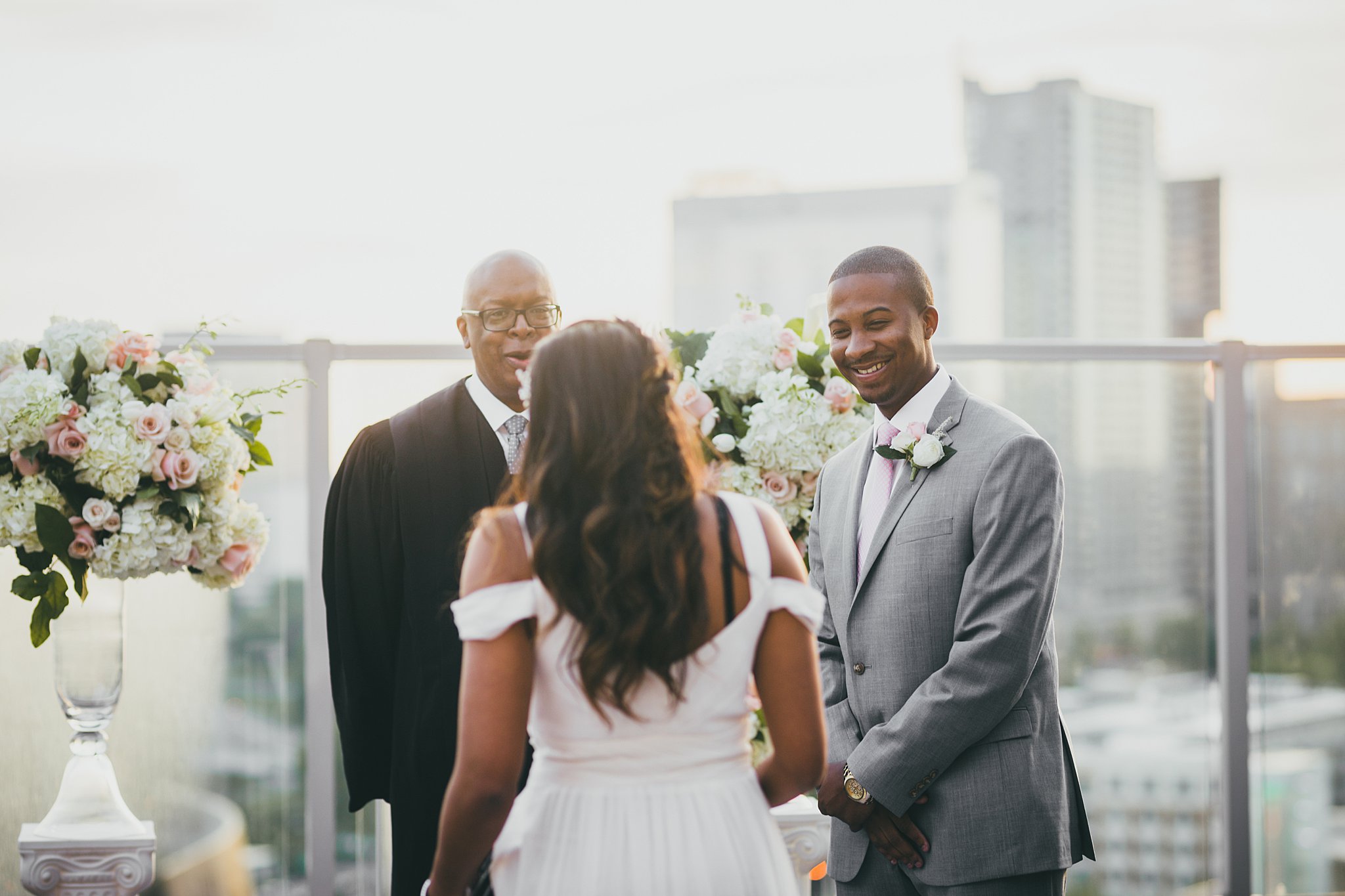 Ventana's Rooftop Atlanta Wedding Elopment Atlanta Wedding Photographers 