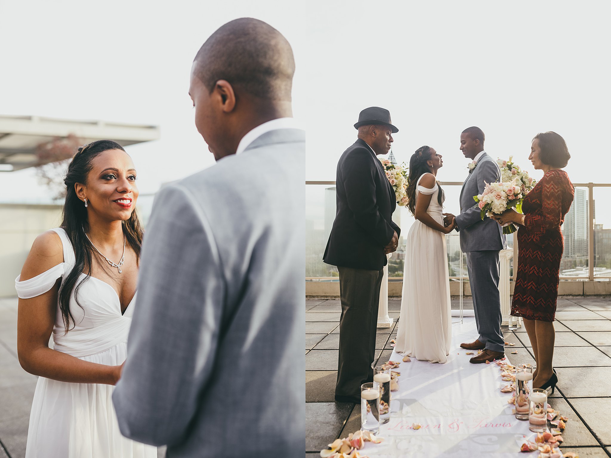 Ventana's Rooftop Atlanta Wedding Elopment Atlanta Wedding Photographers 