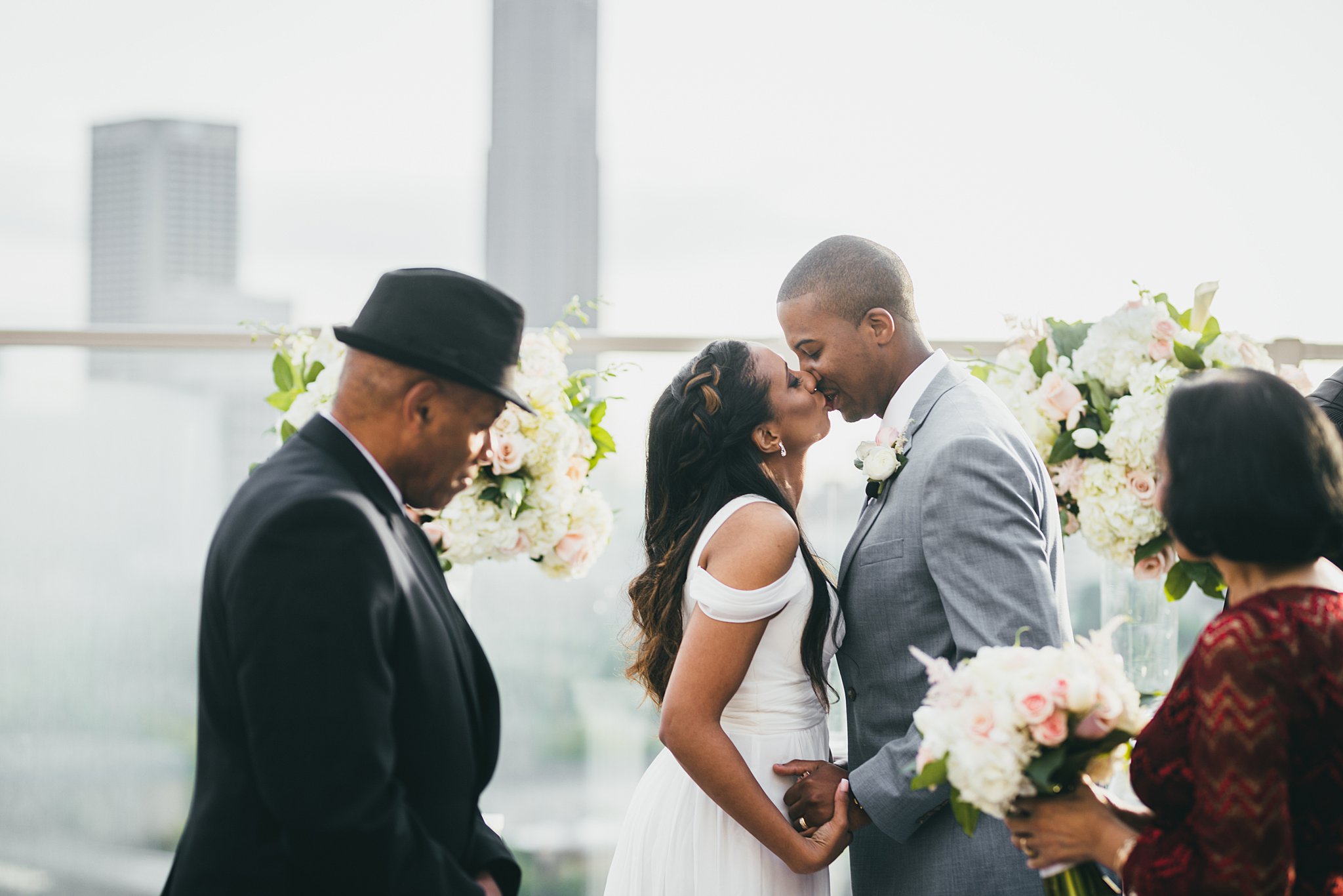 Ventana's Rooftop Atlanta Wedding Elopment Atlanta Wedding Photographers 