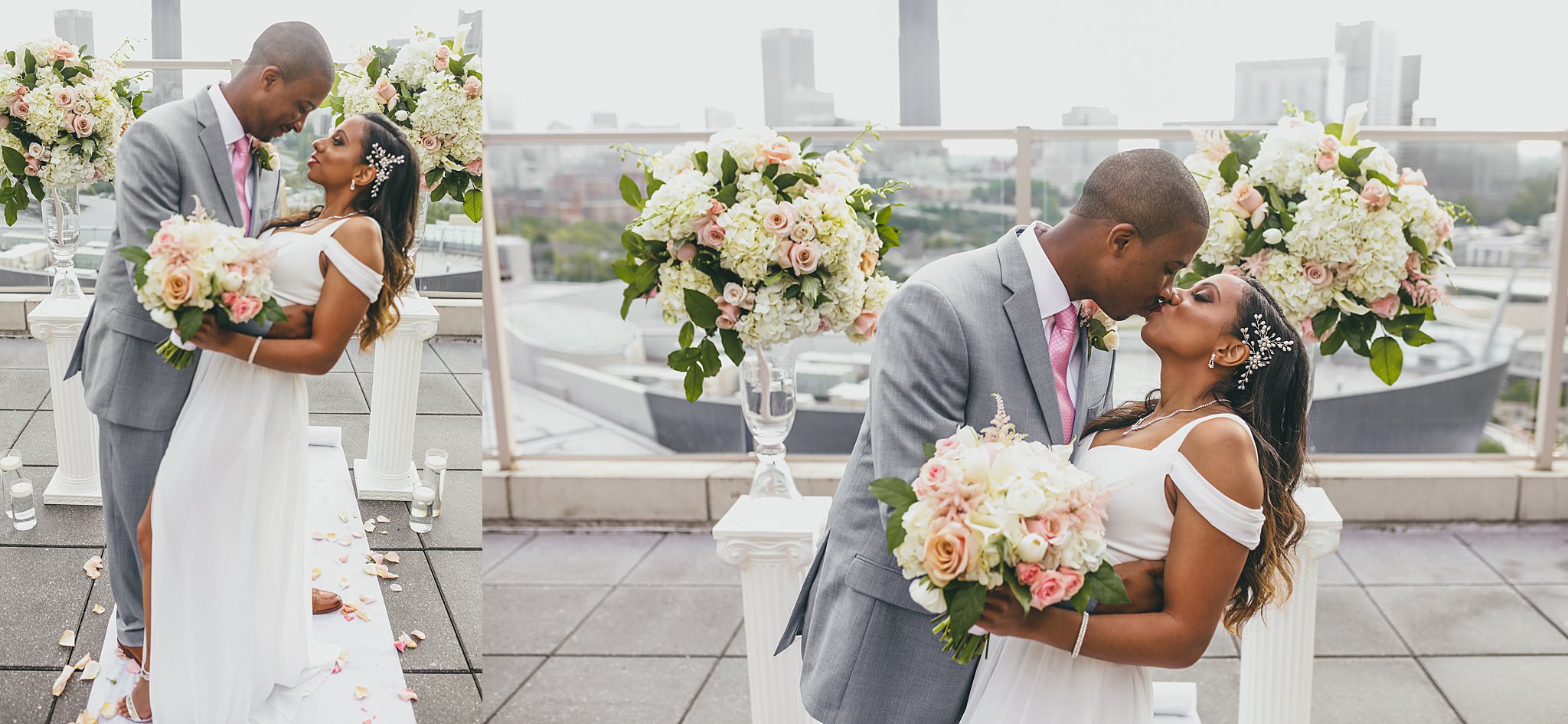 Ventana's Rooftop Atlanta Wedding Elopment Atlanta Wedding Photographers 