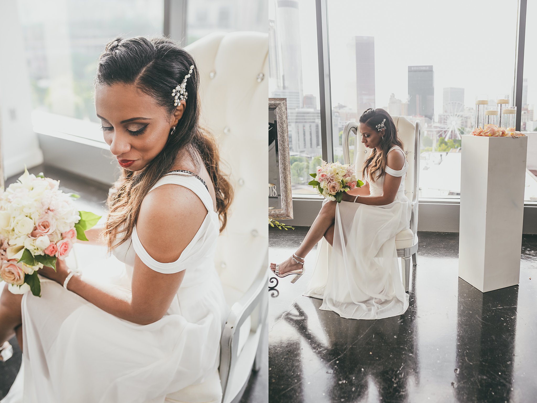 Ventana's Rooftop Atlanta Wedding Elopment Atlanta Wedding Photographers 