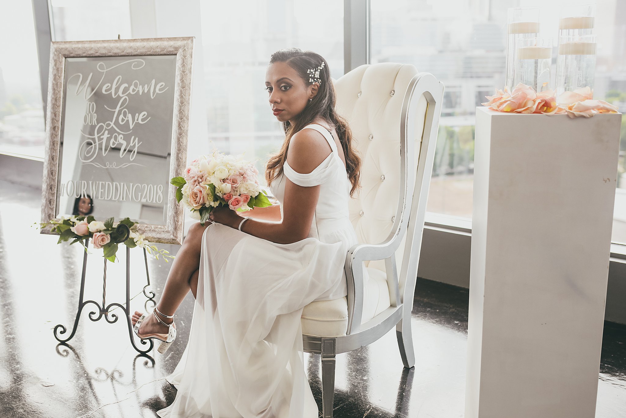 Ventana's Rooftop Atlanta Wedding Elopment Atlanta Wedding Photographers 