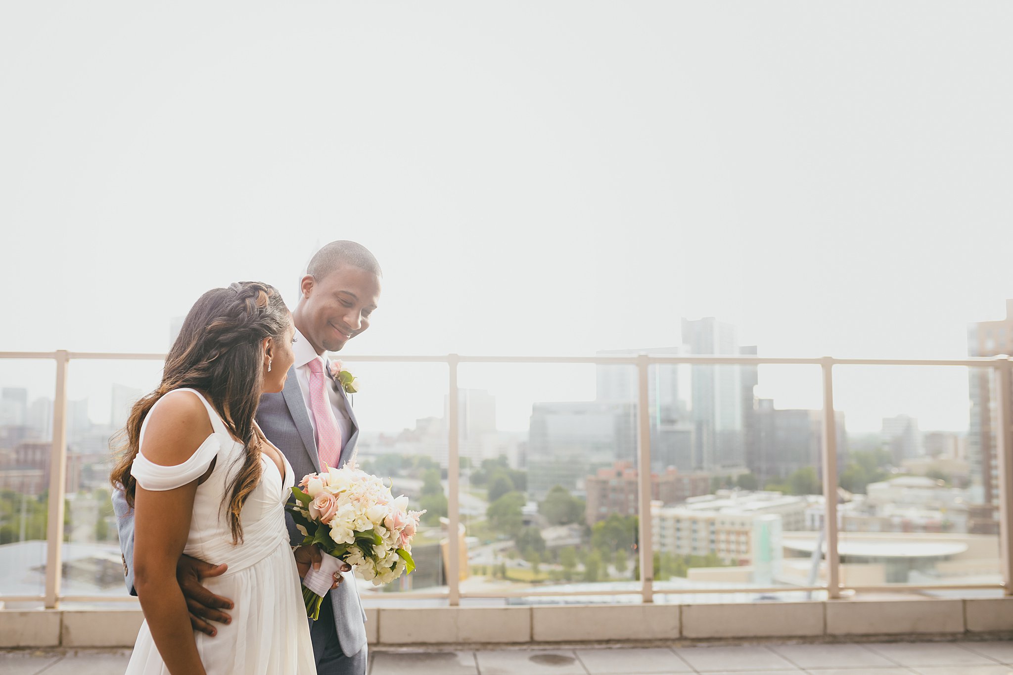 Ventana's Rooftop Atlanta Wedding Elopment Atlanta Wedding Photographers 