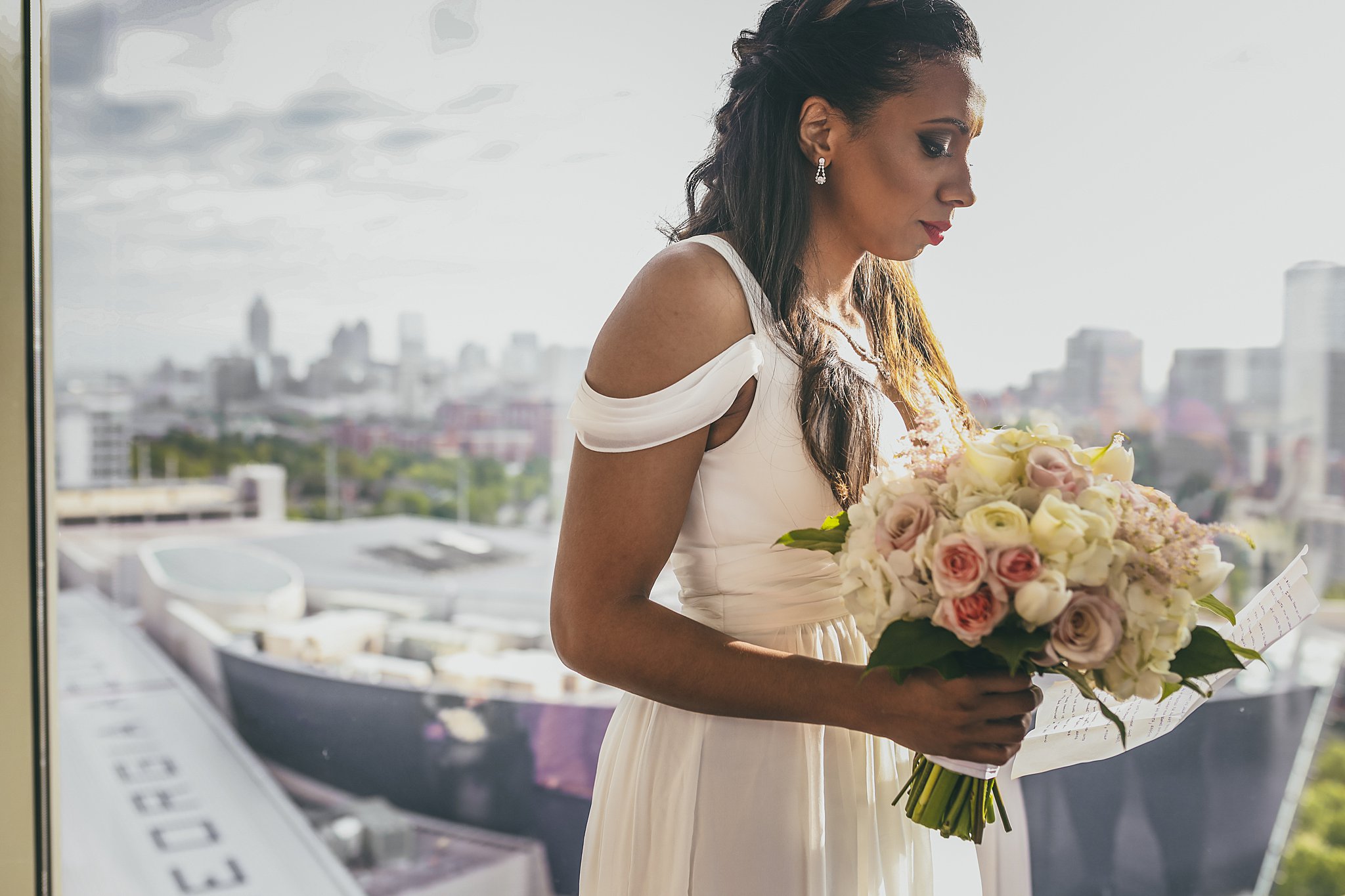 Ventana's Rooftop Atlanta Wedding Elopment Atlanta Wedding Photographers 