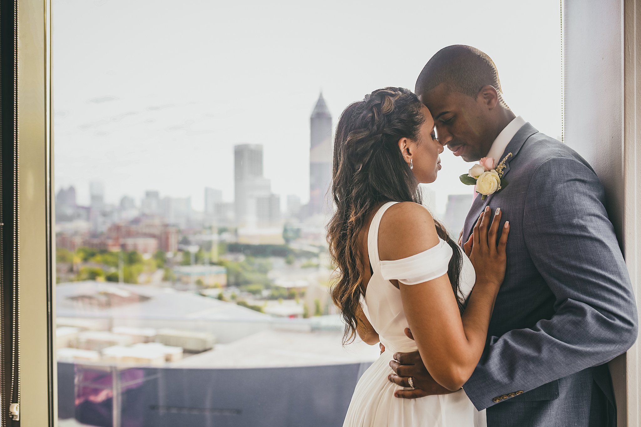 Ventana's Rooftop Atlanta Wedding Elopment Atlanta Wedding Photographers 