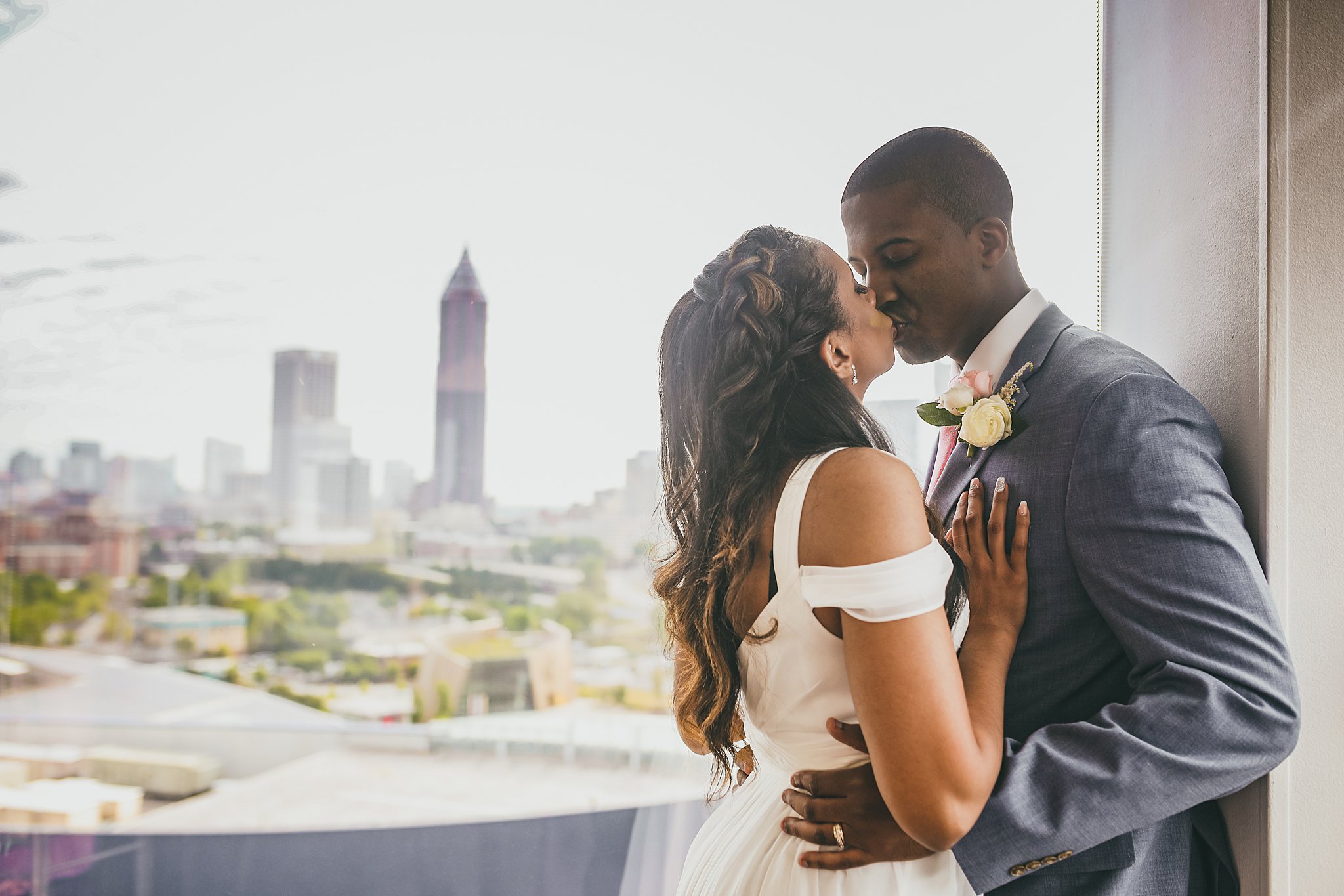 Ventana's Rooftop Atlanta Wedding Elopment Atlanta Wedding Photographers 