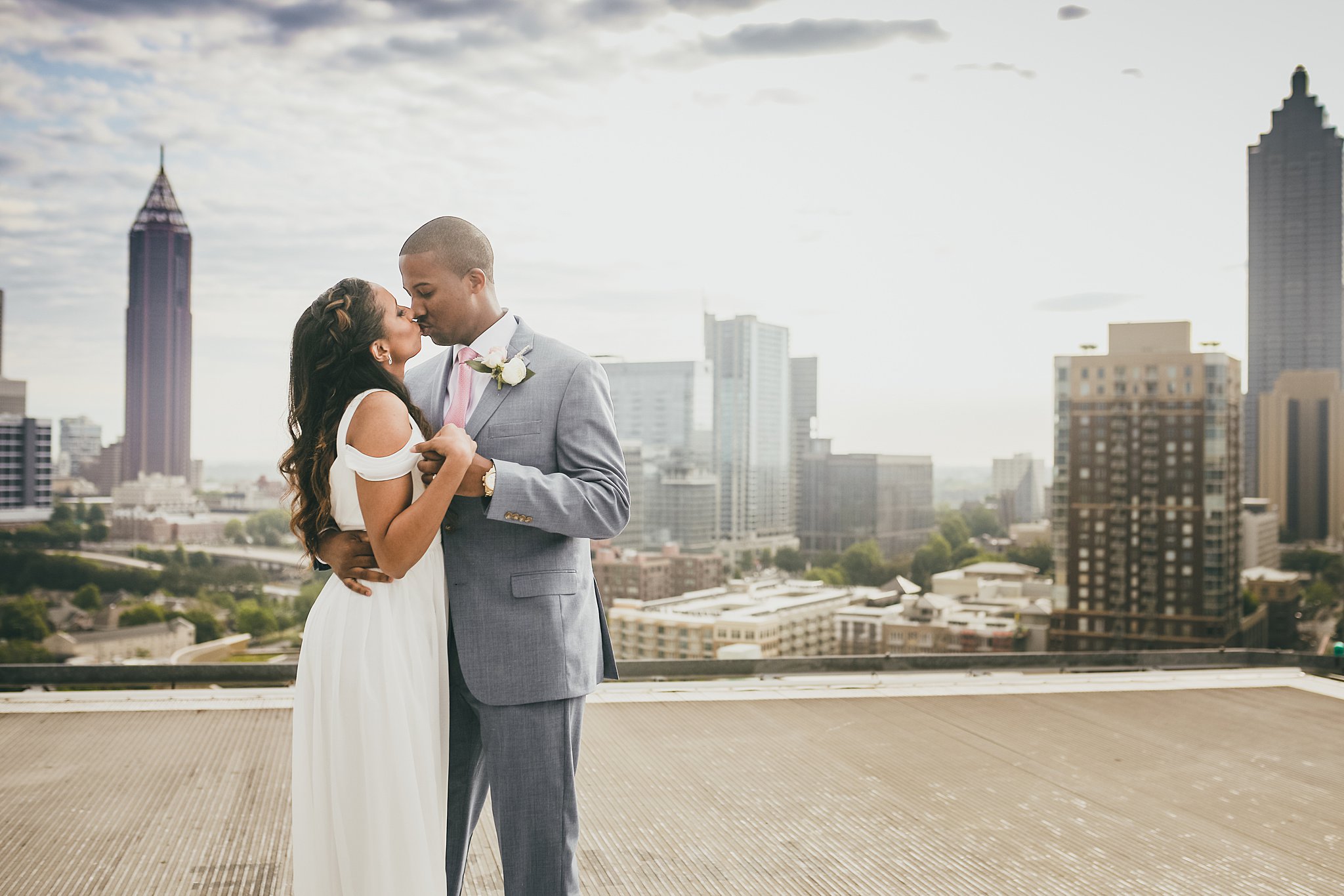 Ventana's Rooftop Atlanta Wedding Elopment Atlanta Wedding Photographers 