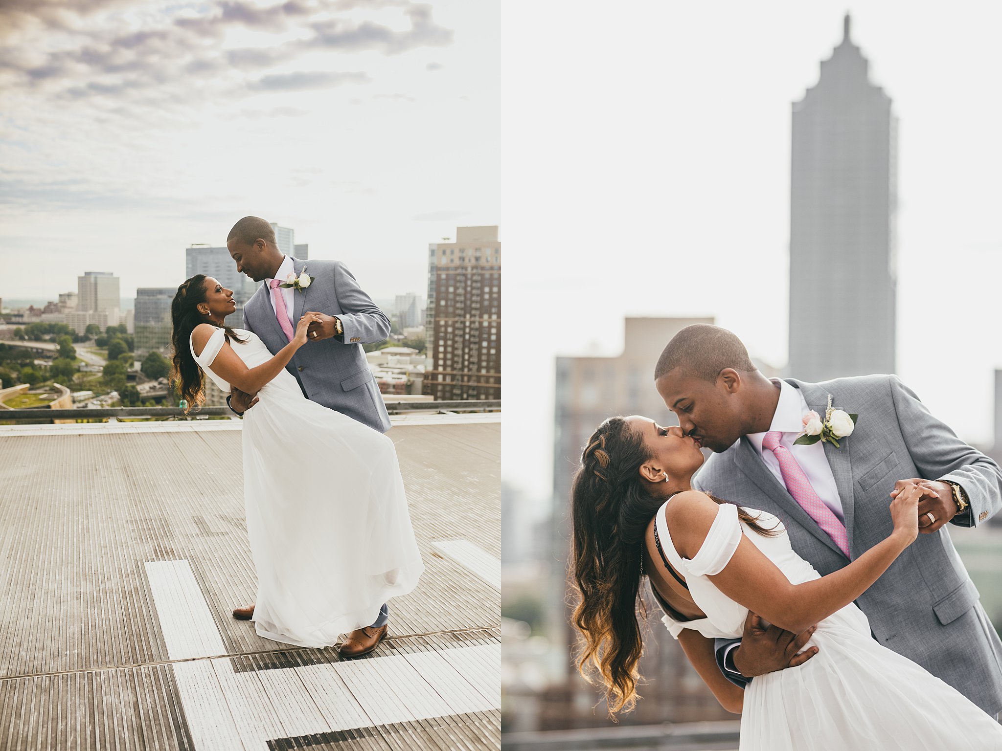 Ventana's Rooftop Atlanta Wedding Elopment Atlanta Wedding Photographers 