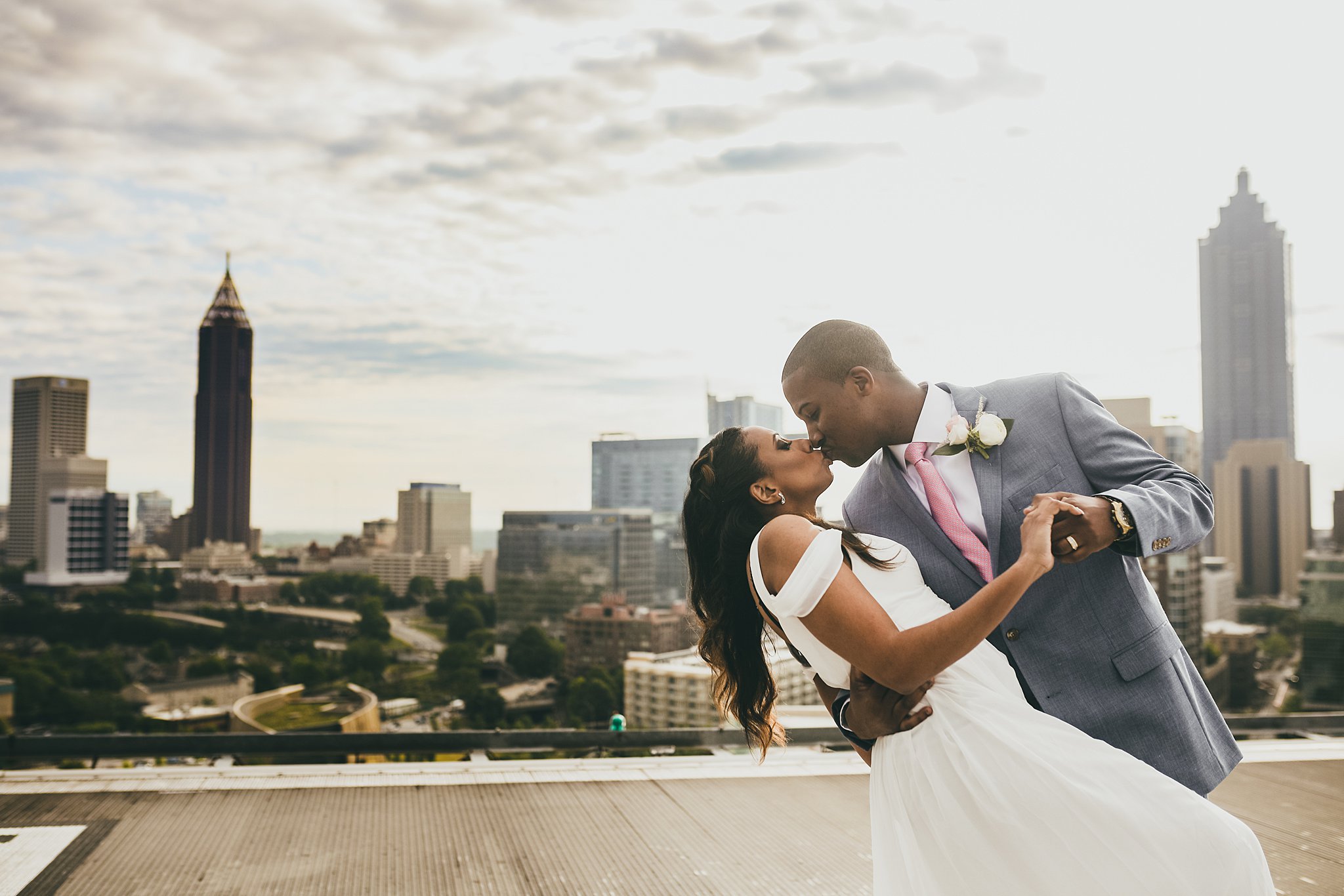 Ventana's Rooftop Atlanta Wedding Elopment Atlanta Wedding Photographers 