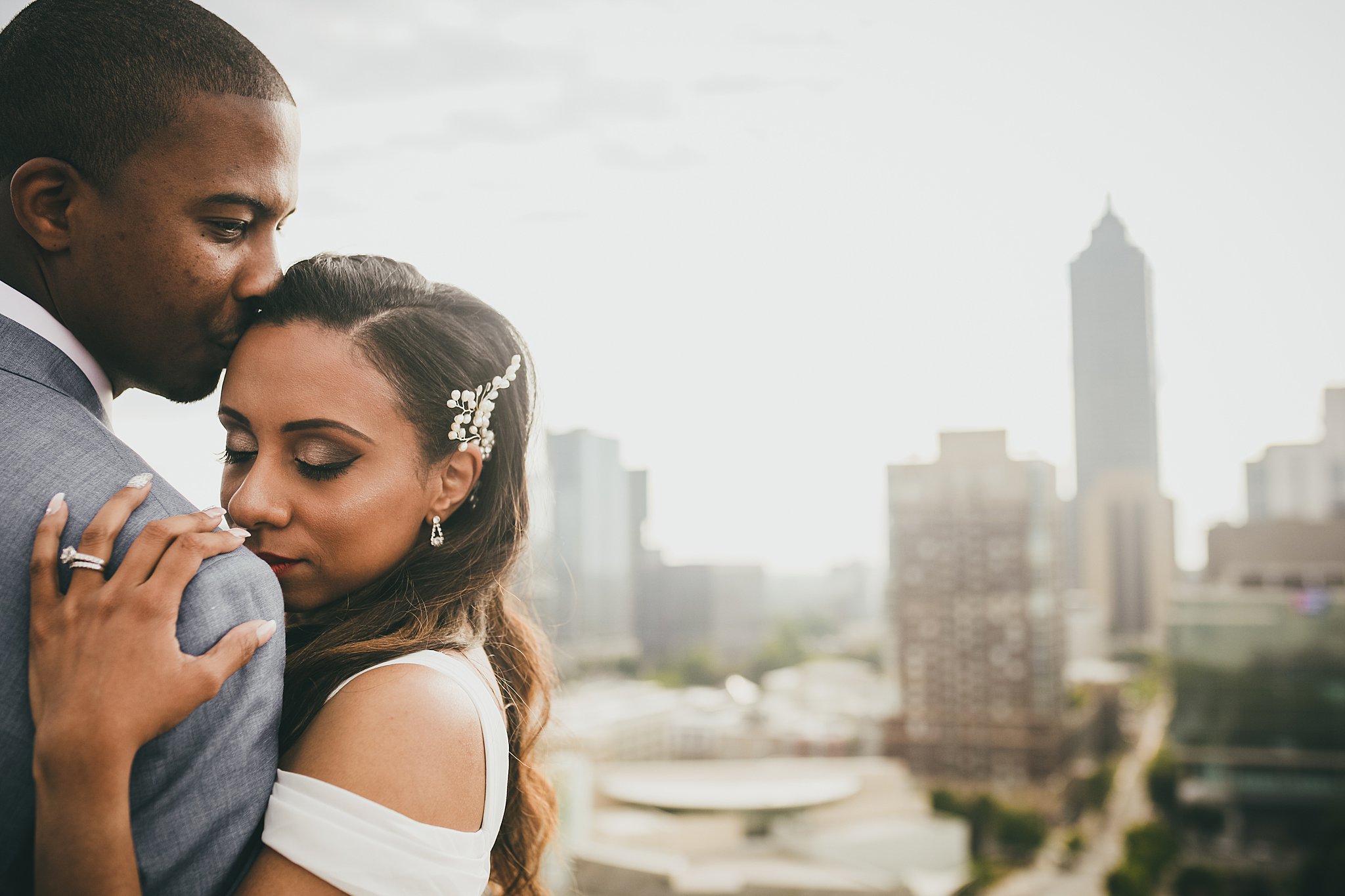 Ventana's Rooftop Atlanta Wedding Elopment Atlanta Wedding Photographers 