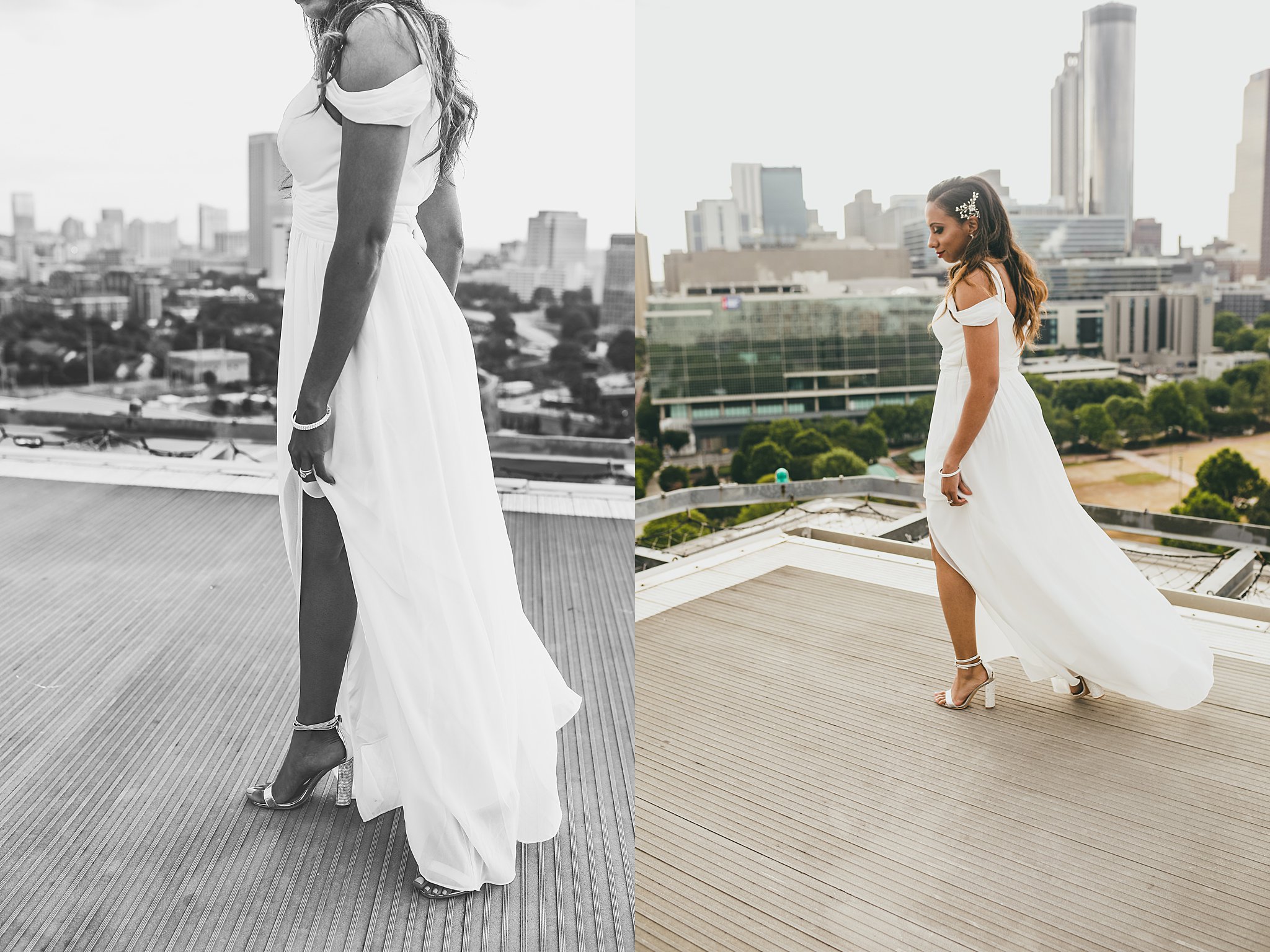 Ventana's Rooftop Atlanta Wedding Elopment Atlanta Wedding Photographers 