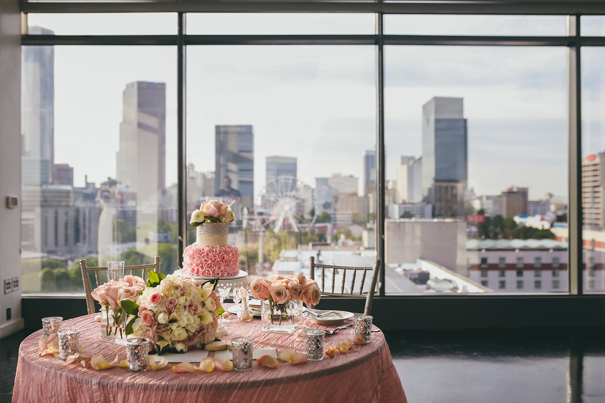 Ventana's Rooftop Atlanta Wedding Elopment Atlanta Wedding Photographers 