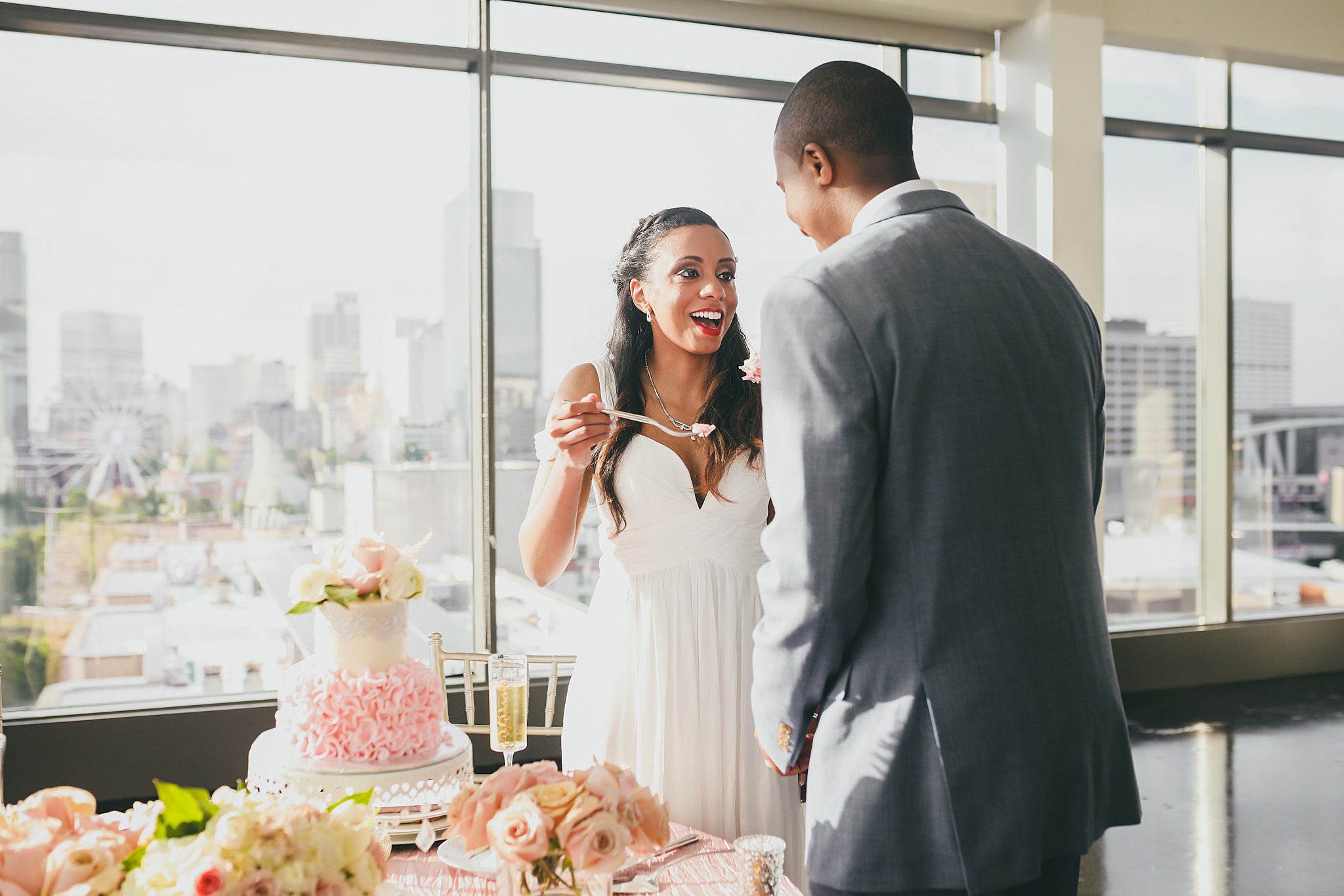 Ventana's Rooftop Atlanta Wedding Elopment Atlanta Wedding Photographers 