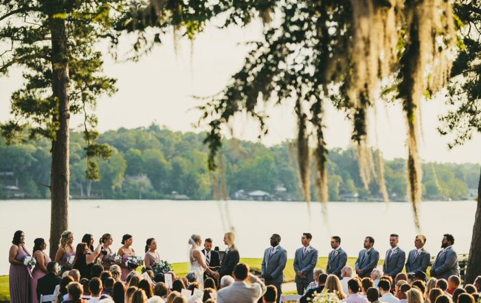 Houston Country Club Wedding Atlanta Wedding Photographers Ceremony by the Lake